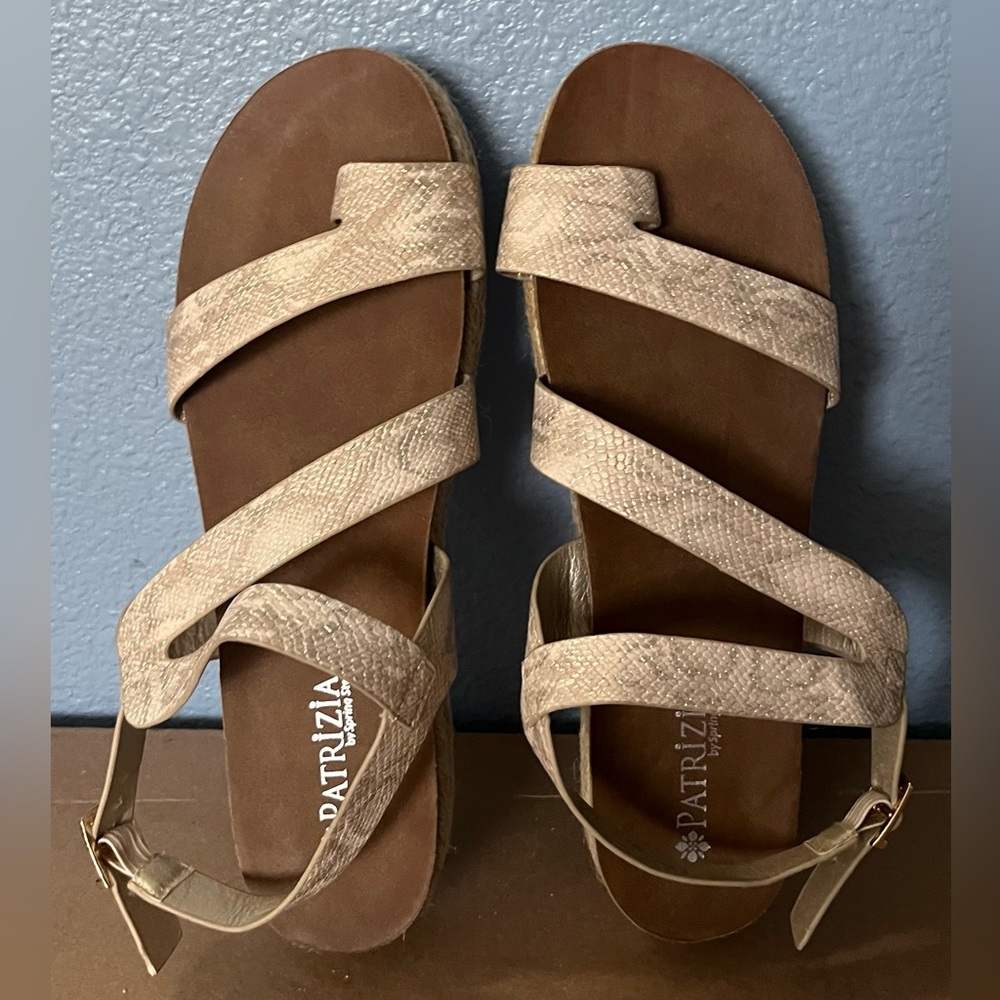 Patrizia by Spring Step Kalissa platform espadrille Python sandals